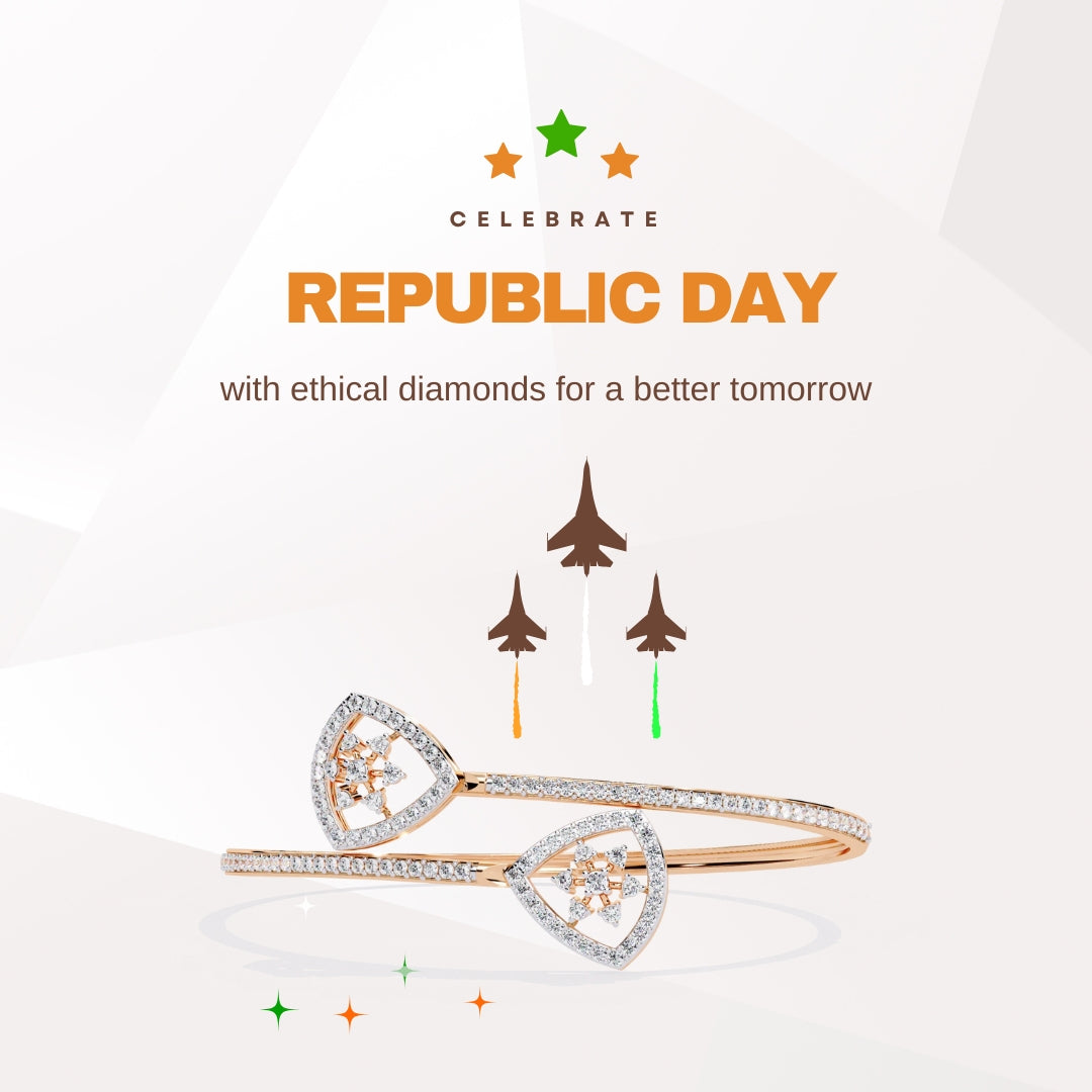 Shine bright like our nation with Nivara’s lab-grown diamond jewelry