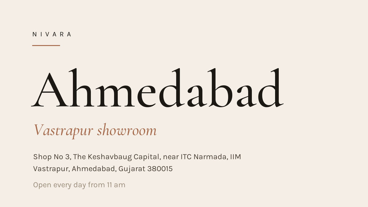Nivara Ahmedabad, Vastrapur showroom: address and hours