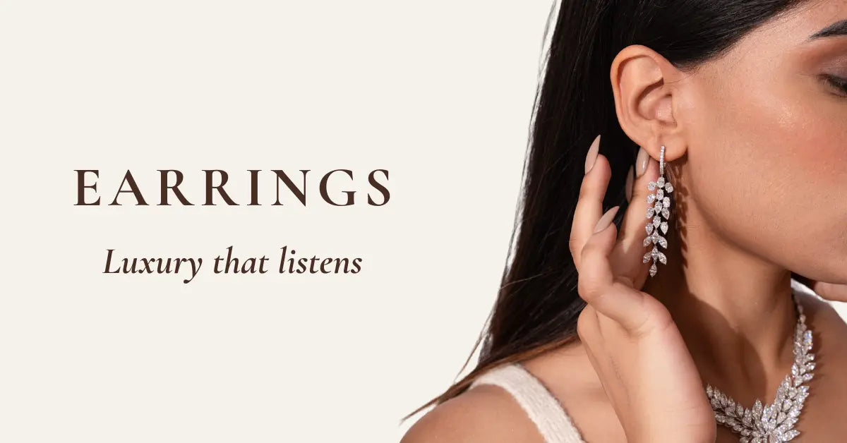 Earrings Nivara - Lab Grown Diamonds Jewellery
