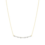 Anek | Multi-Shape Lab Grown Diamonds Bar Necklace - Nivara