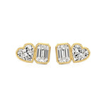 Mode | Hear & Emerald Duo Lab-Grown Diamond Studs - Nivara