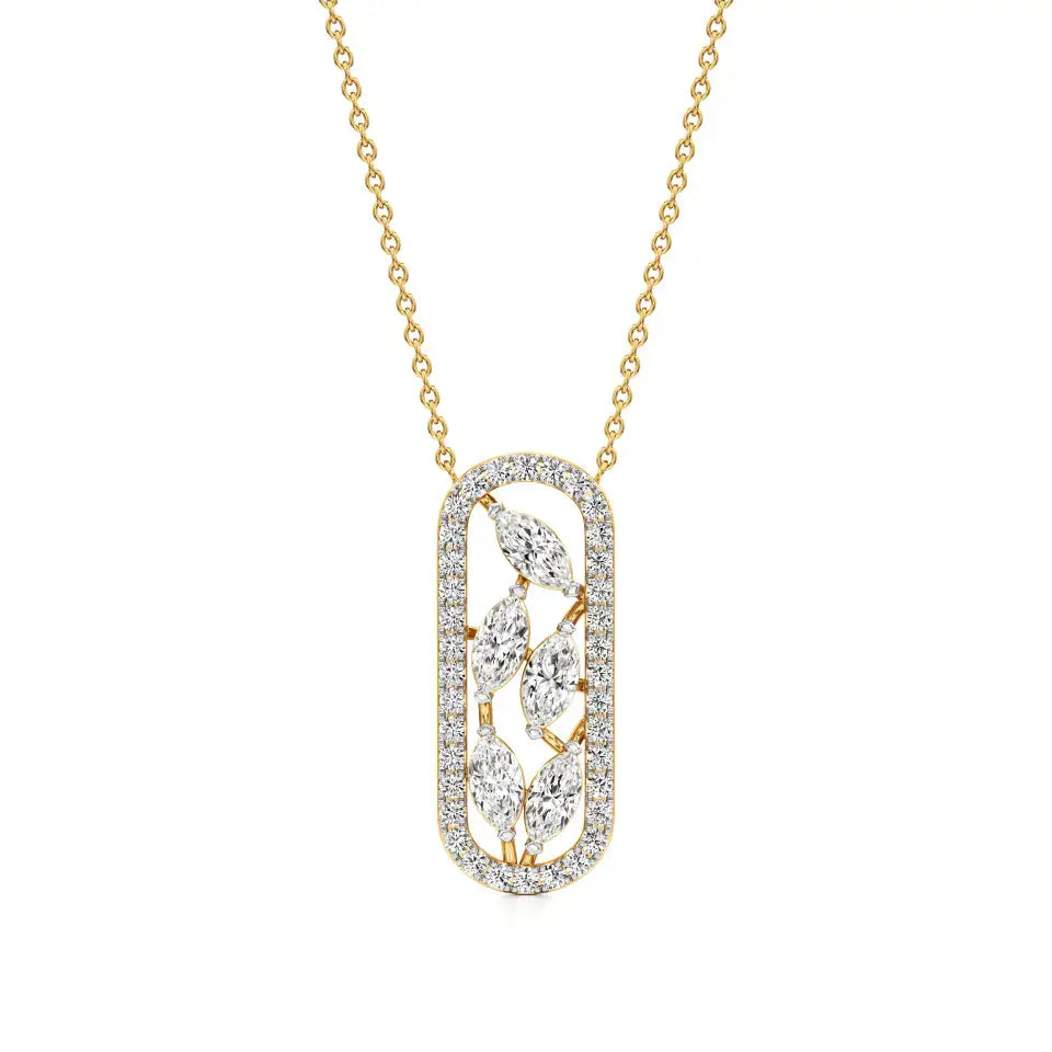 Mode | Marquise & Round Lab Grown Diamonds Pendant - Nivara