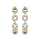 Jess | Round Lab-Grown Diamonds J-Shaped Hoops - Nivara