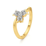 Flora | Lab-Grown Diamond Three-Stone Ring - Nivara