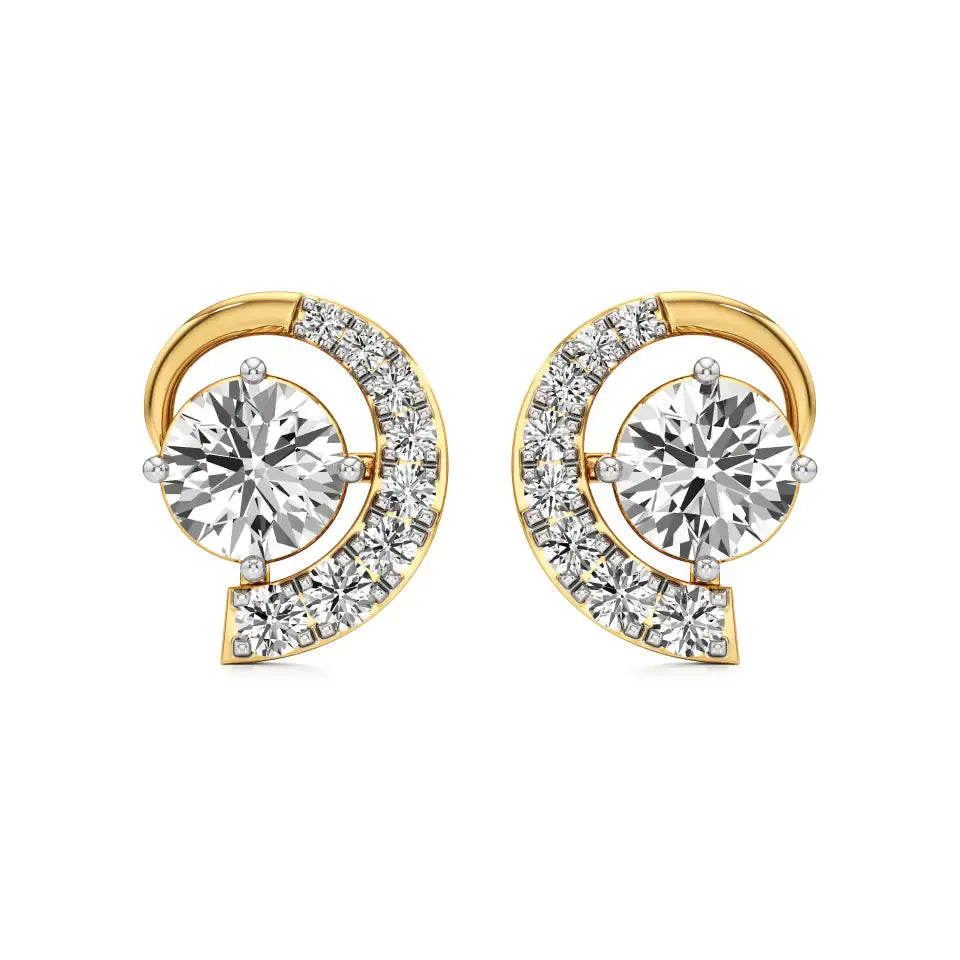 Mode | Pear-Cut Diamond Stud Earrings - Nivara