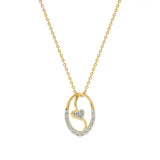 Sneh | Round Lab Grown Diamonds Heart Motif Pendant - Nivara