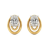 Mode | Oval Lab-Grown Diamond Studs - Nivara