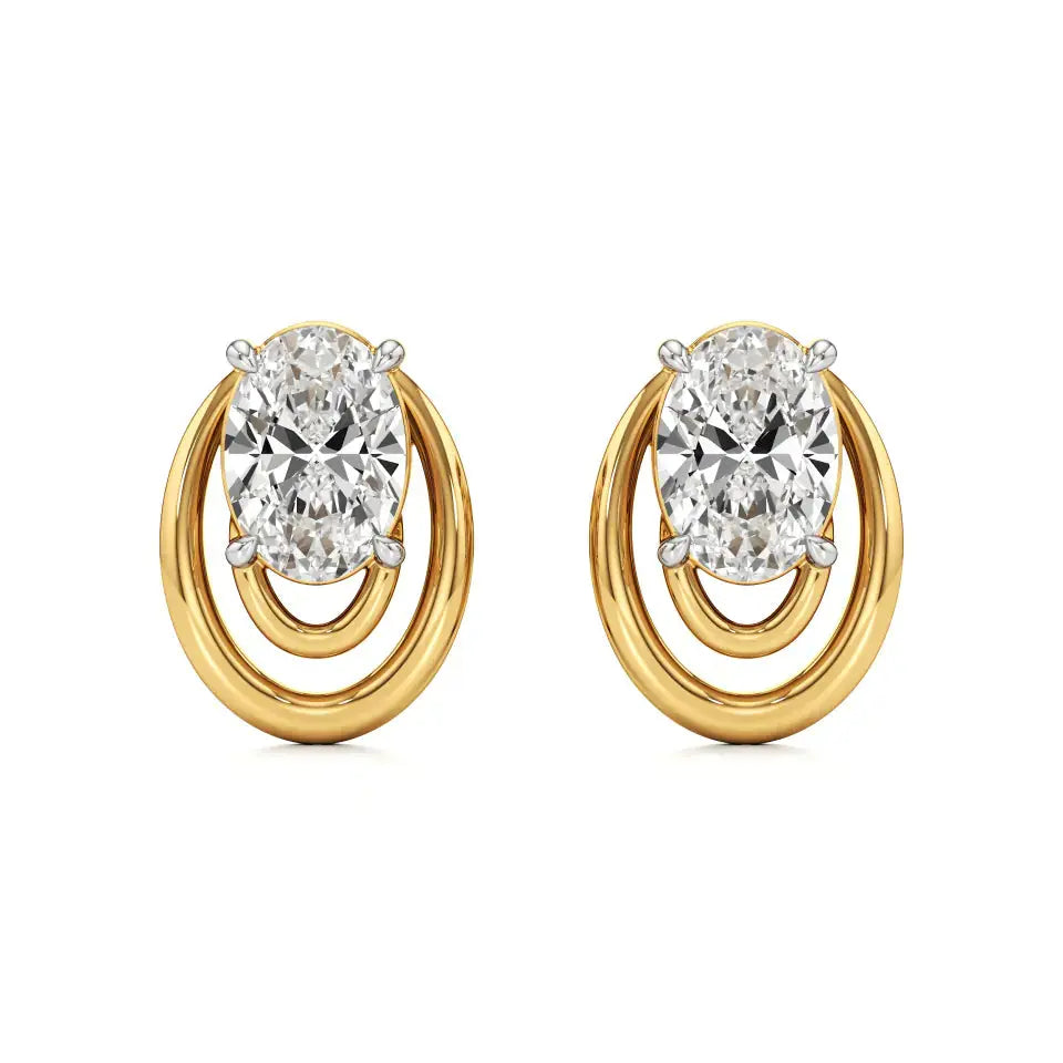 Mode | Oval Lab-Grown Diamond Studs - Nivara