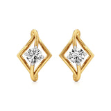 Amaya | Round Solitaire Lab-Grown Diamond Studs