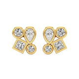 Celestia | Princess, Round and Pear Lab-Grown Diamonds Studs - Nivara