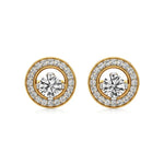 Mira | Round Lab-Grown Diamonds Halo Studs - Nivara