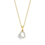 Sneh | Classic Pear & Round Lab Grown Diamonds Pendant - Nivara