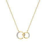 Sneh | Round Lab Grown Diamonds Loop Heart Pendant - Nivara