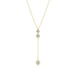 Amora | Round Lab Grown Diamond Bezel Setting Necklace - Nivara