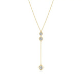 Amora | Round Lab Grown Diamond Bezel Setting Necklace - Nivara
