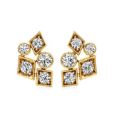 Celestia | Round Lab-Grown Diamonds Clustered Studs - Nivara