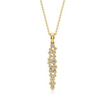 Celestia | Classic Round Lab Grown Diamonds Cluster Pendant - Nivara