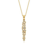 Celestia | Classic Round Lab Grown Diamonds Cluster Pendant - Nivara