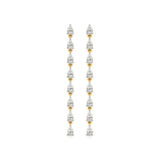 Mode | Pear Lab-Grown Diamonds Dangler Earrings - Nivara