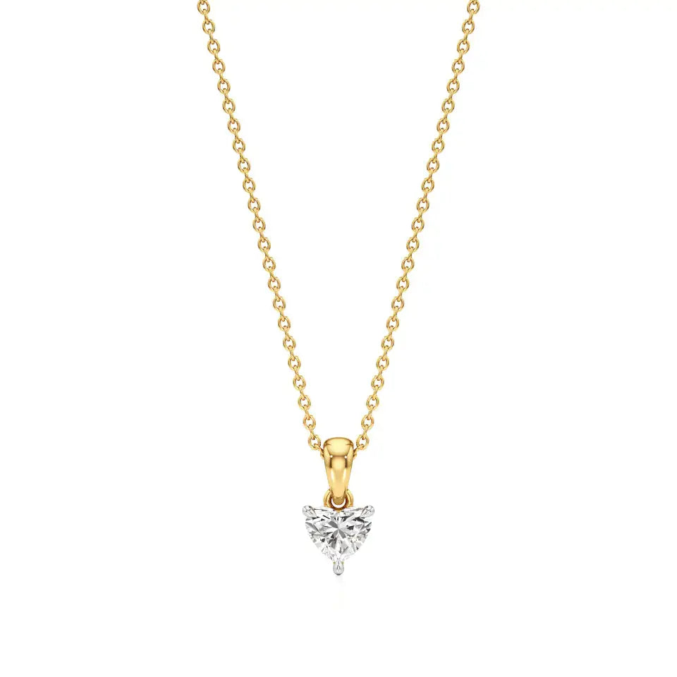 Sneh | Heart-Cut Solitaire Lab Grown Diamond Pendant - Nivara