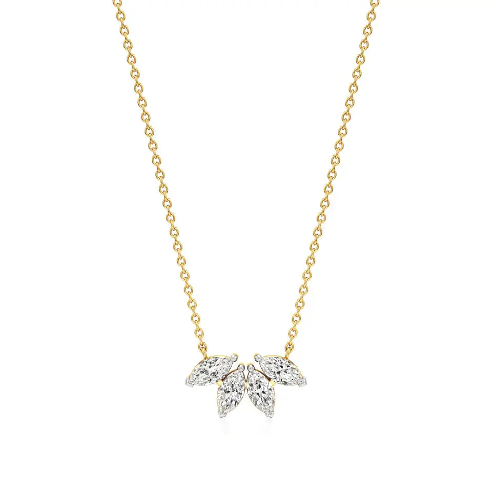 Noor | Marquise Lab Grown Diamonds Pendant - Nivara