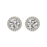 Sol | Round Solitaire with Halo Studs - Nivara
