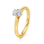 Amora | Oval & Radiant Lab-Grown Diamond Solitaire Ring - Nivara