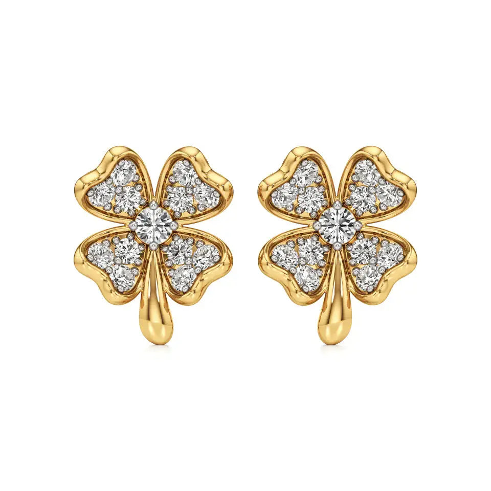Flora | Round Lab-Grown Diamonds Studs - Nivara