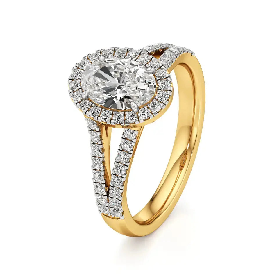 Mira | Classic Oval-cut with Halo - Nivara