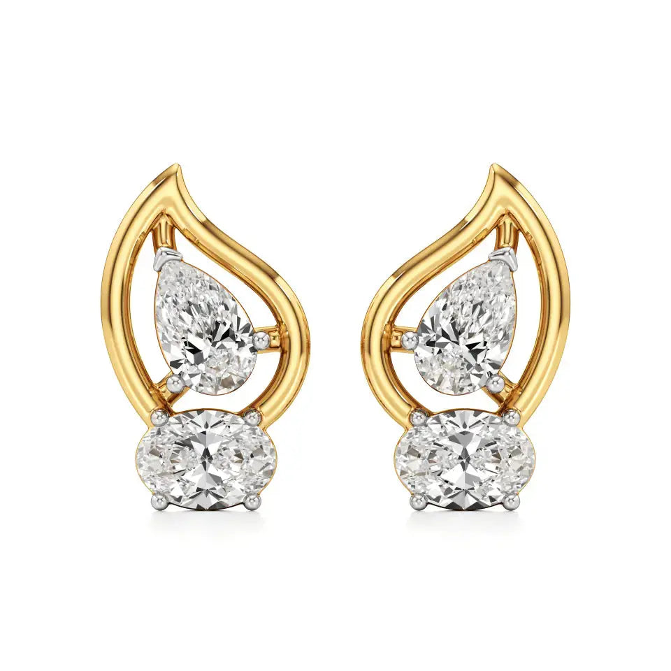 Mode | Pear & Oval Lab-Grown Studs - Nivara