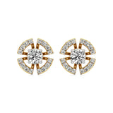 Nora | Round Lab-Grown Diamonds Halo Studs - Nivara