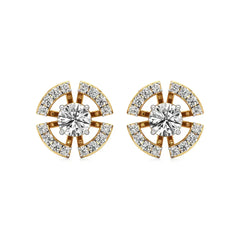 Nora | Round Lab-Grown Diamonds Halo Studs - Nivara