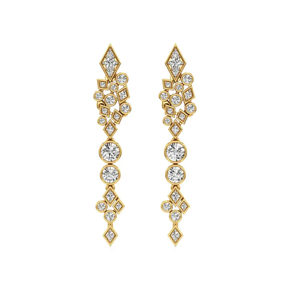 Celestia | Round Lab-Grown Diamonds Danglers - Nivara
