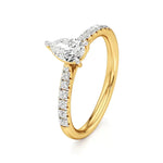 Amara | Round & Pear Lab-Grown Diamond Ring - Nivara