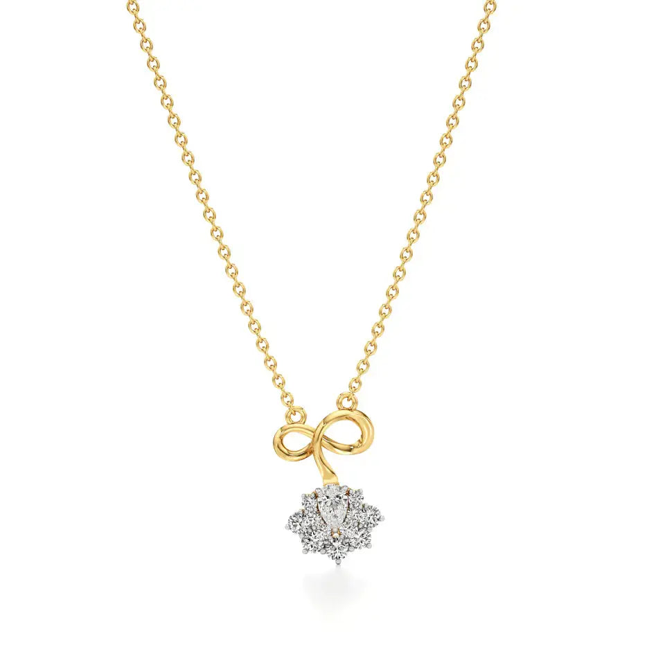 Foreva | Pear & Round Lab Grown Diamonds Infinity  Pendant - Nivara