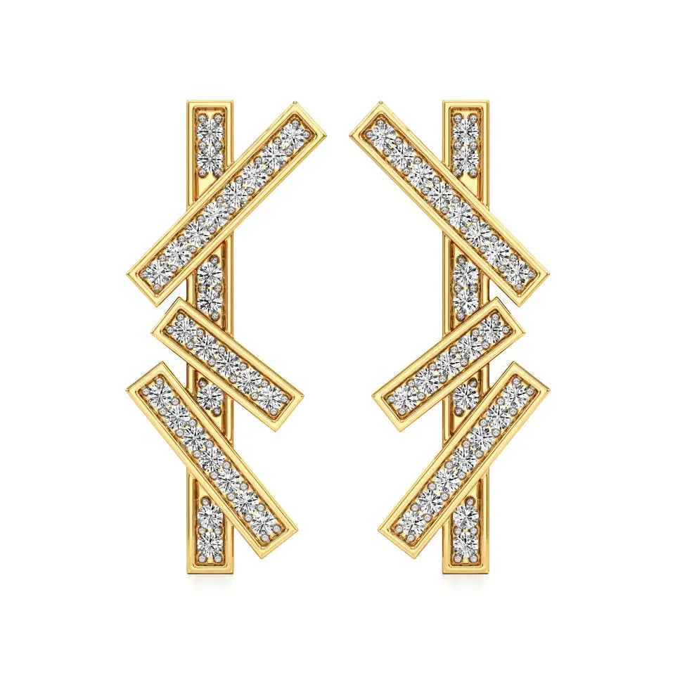 Mode | Round Lab-Grown Diamonds Clustered Studs - Nivara