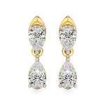 Vanya | Pear Lab-Grown Diamonds Drop Earrings - Nivara