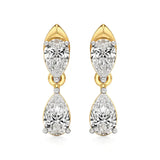 Vanya | Pear Lab-Grown Diamonds Drop Earrings - Nivara