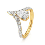 Amara | Pear Lab-Grown Diamond Solitaire Ring - Nivara