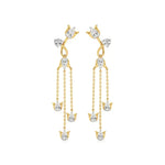 Mode | Pear & Round Lab-Grown Diamond Danglers - Nivara