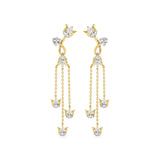 Mode | Pear & Round Lab-Grown Diamond Danglers - Nivara
