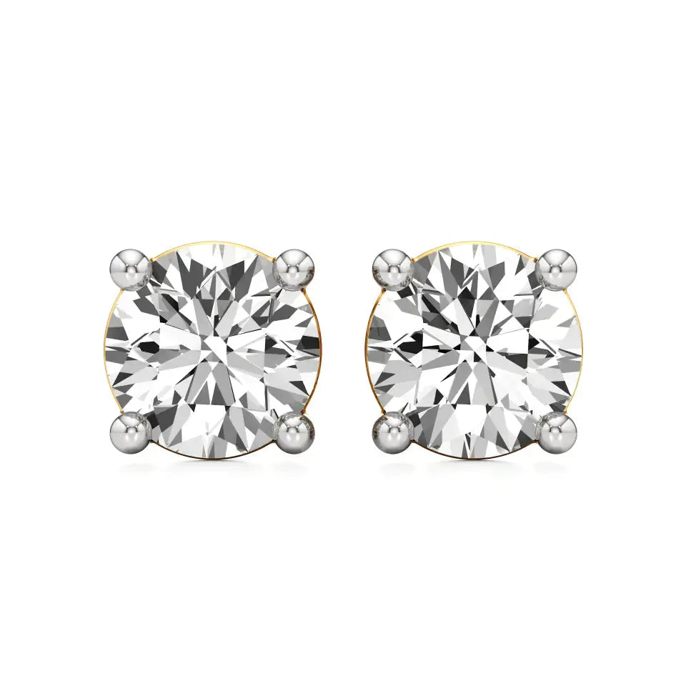 Thea | 4-Prong Round Lab-Grown Diamond Stud - Nivara