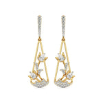Flora | Pear & Round Lab-Grown Diamond Dangle Earrings - Nivara