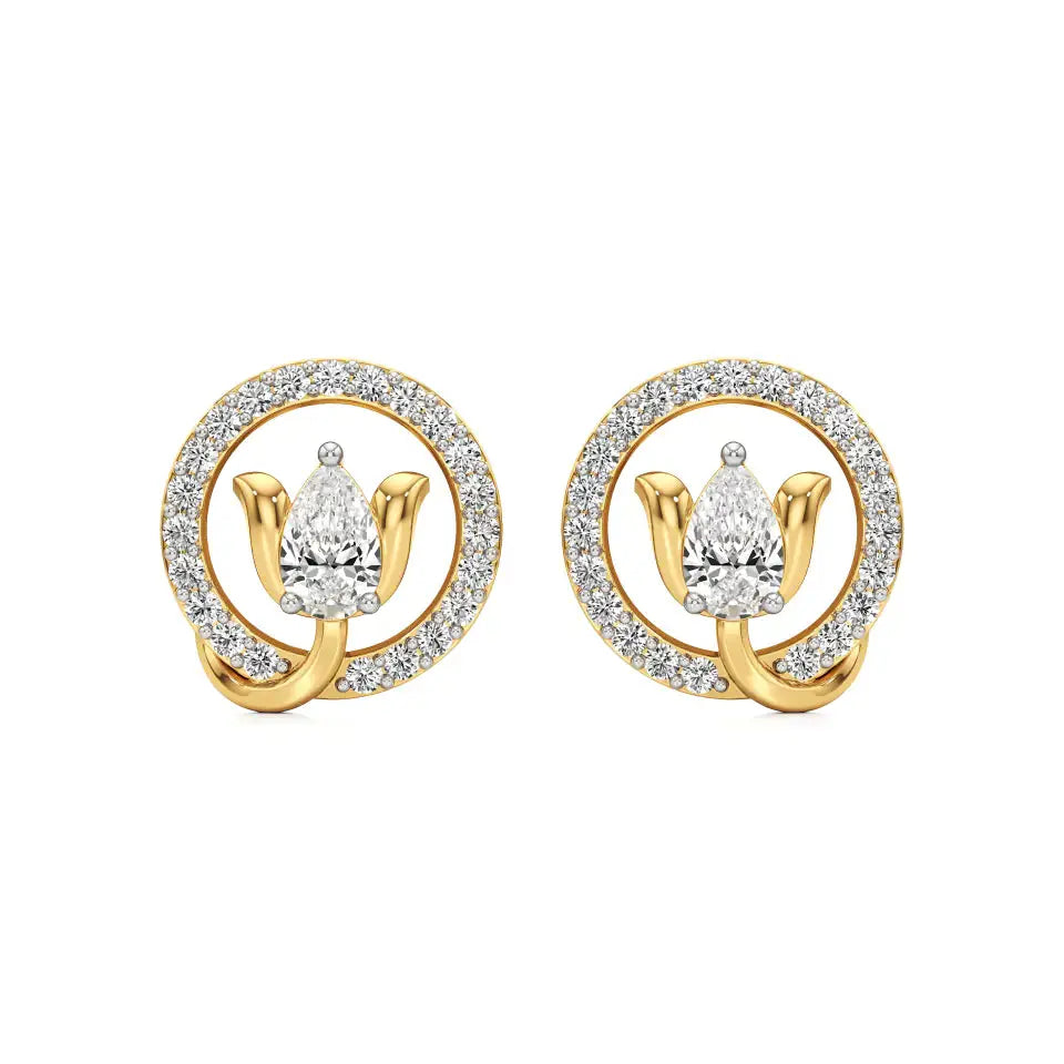 Sol | Pear & Round Lab-Grown Diamond Studs - Nivara