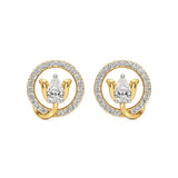 Sol | Pear & Round Lab-Grown Diamond Studs - Nivara