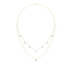 Elara | Round &  Pear Lab Grown Diamonds Necklace - Nivara
