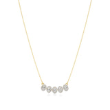 Elina | Oval Lab Grown Diamonds with Halo Necklace