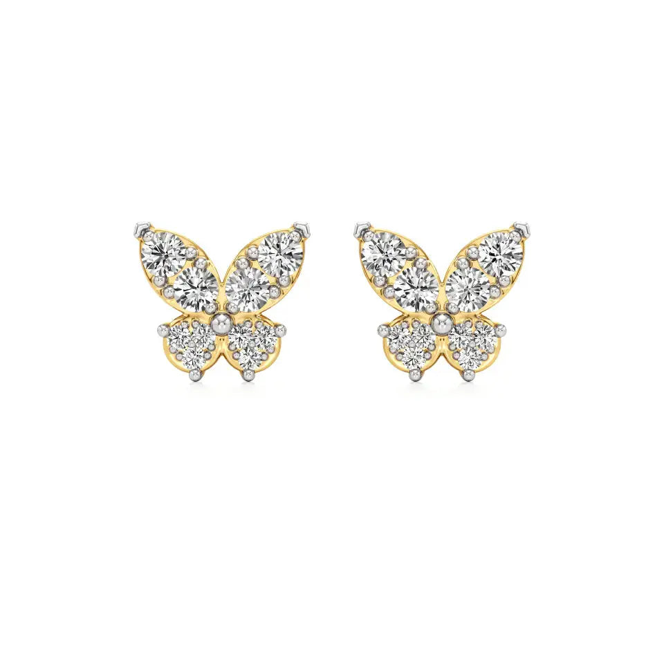Vanya | Round Lab-Grown Diamonds on Butterfly Design - Nivara