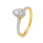 Mira | Round & Pear Lab-Grown Diamond Halo Ring - Nivara