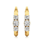 Aria | Trio Round Lab-Grown Diamond Hoop Earrings - Nivara